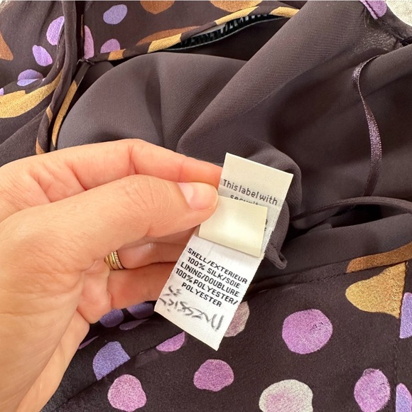 DVF Diane Von Furstenberg Vintage Silk Dress Size Small - Picture 7 of 9